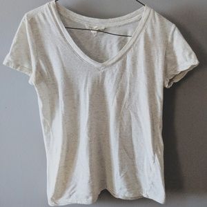 Cream Short Sleeve T Shirt